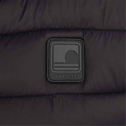 Black - Side - SoulCal Mens Micro Quilted Gilet
