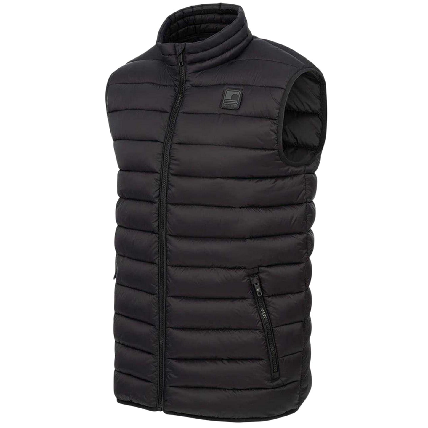 Black - Pack Shot - SoulCal Mens Micro Quilted Gilet