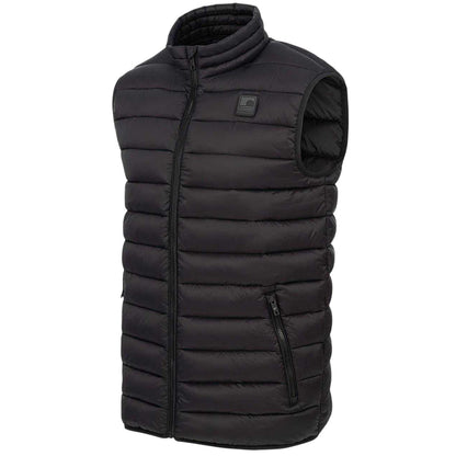 Black - Pack Shot - SoulCal Mens Micro Quilted Gilet