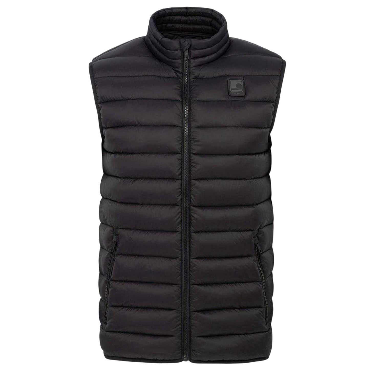 Black - Front - SoulCal Mens Micro Quilted Gilet
