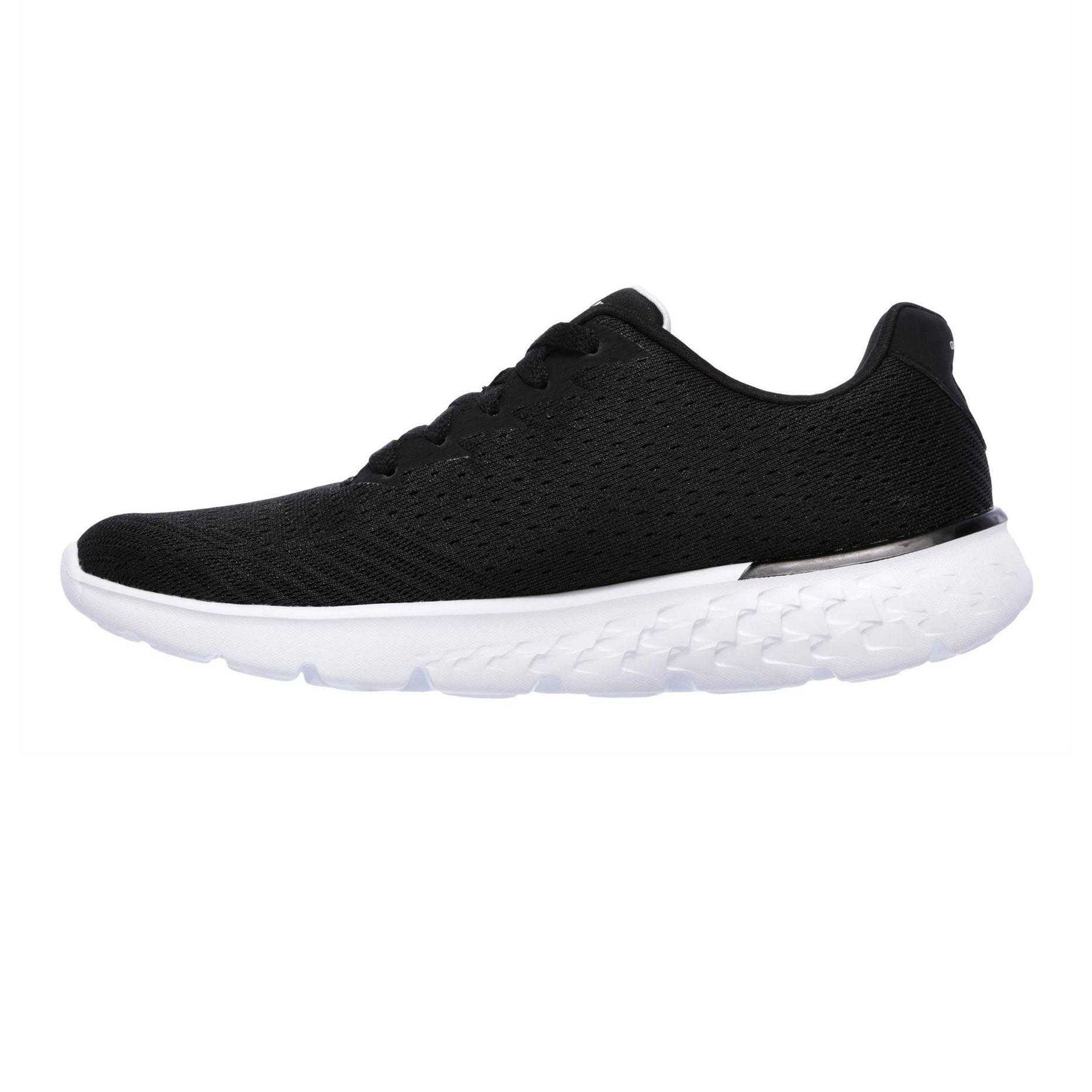 Black-White - Back - Skechers Womens-Ladies Gorun400 Running Trainers