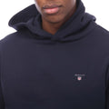 Blue - Side - Gant Mens Shield Logo Hoodie