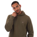 Green - Back - Gant Mens Shield Logo Hoodie