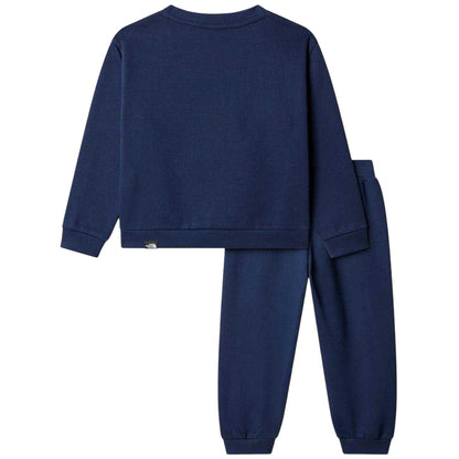 Navy - Back - The North Face Childrens-Kids Simple Dome Fleece Tracksuit Set