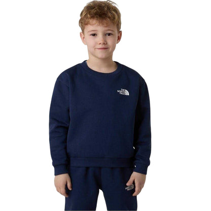Navy - Side - The North Face Childrens-Kids Simple Dome Fleece Tracksuit Set