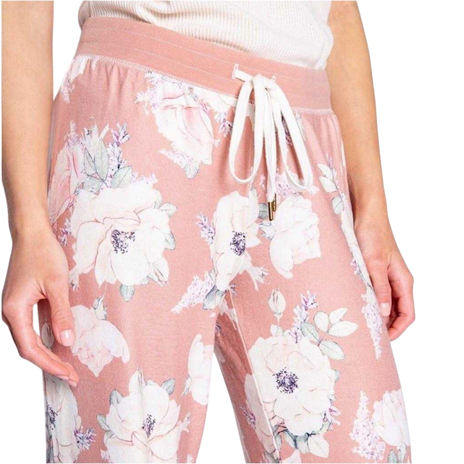 Rosewood - Side - PJ Salvage Womens-Ladies Sienna Lounge Pants