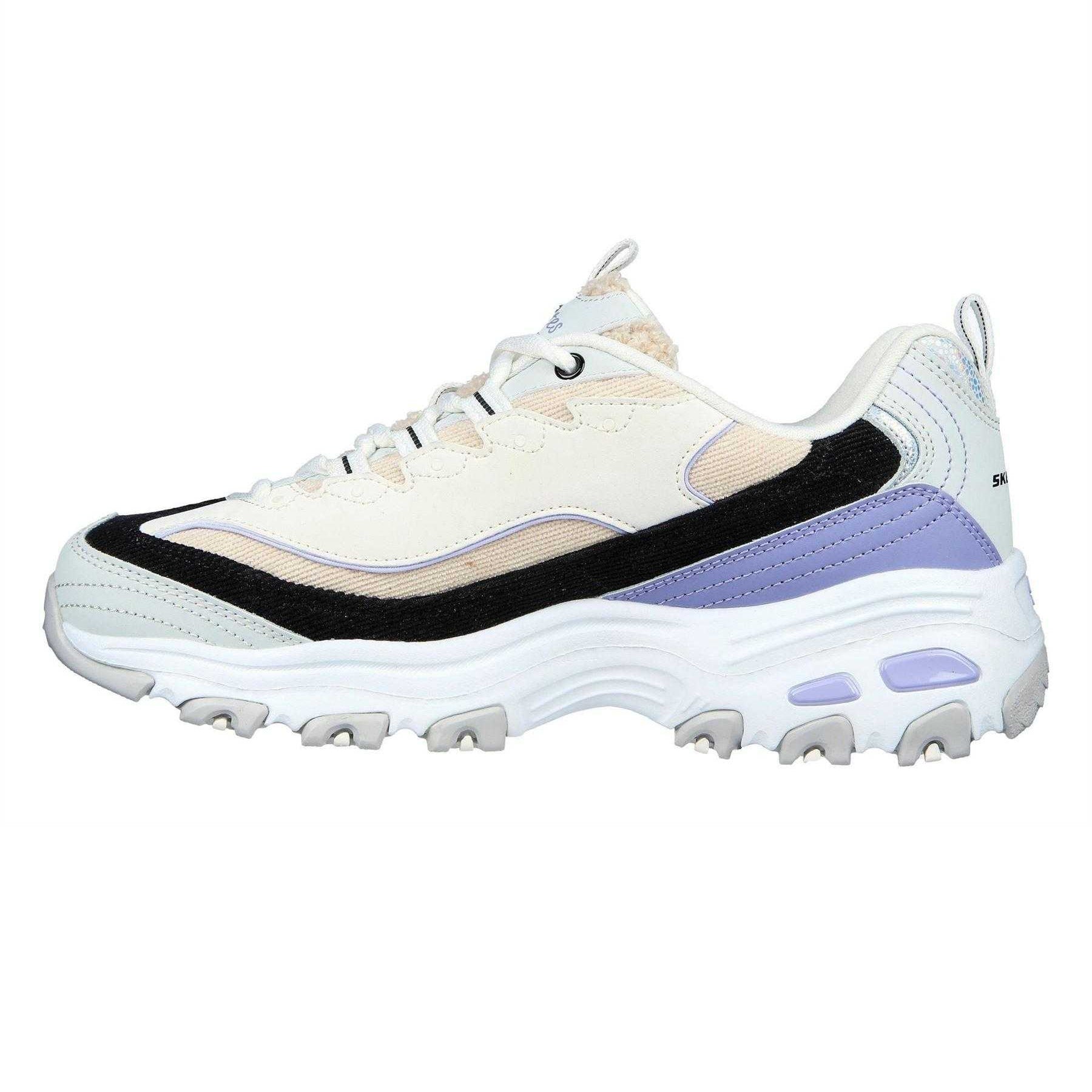 Multicoloured - Back - Skechers Womens-Ladies D Lites1.0 Trainers