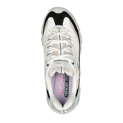 Multicoloured - Side - Skechers Womens-Ladies D Lites1.0 Trainers