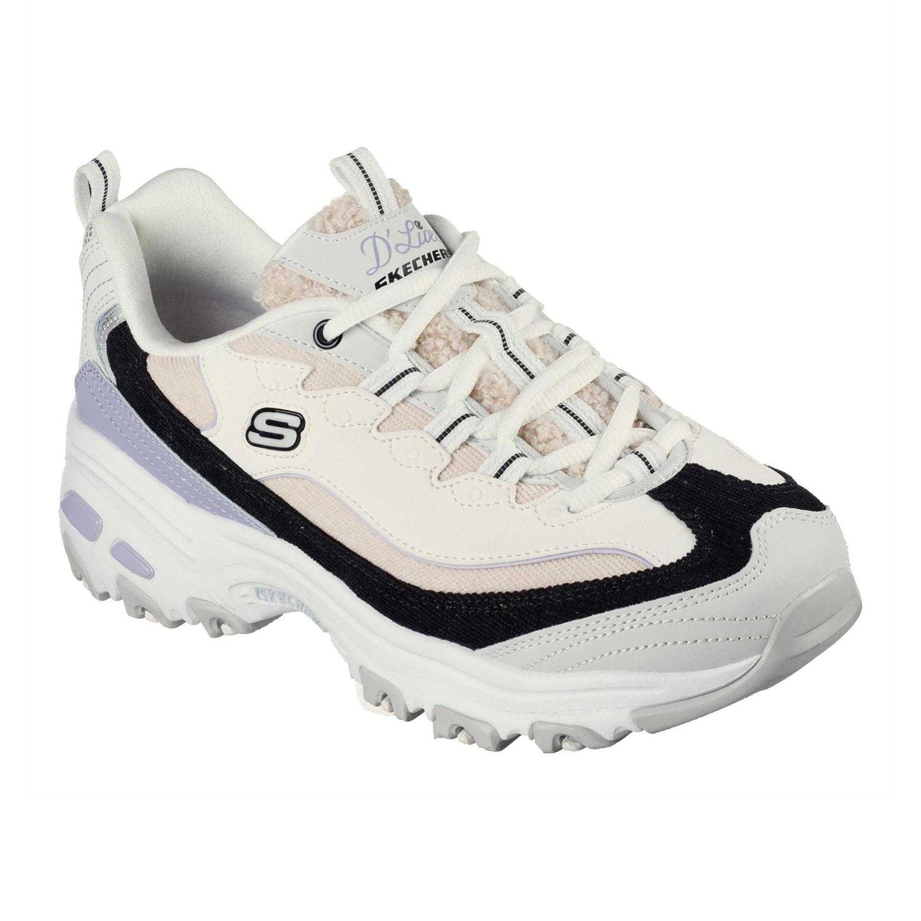 Multicoloured - Pack Shot - Skechers Womens-Ladies D Lites1.0 Trainers