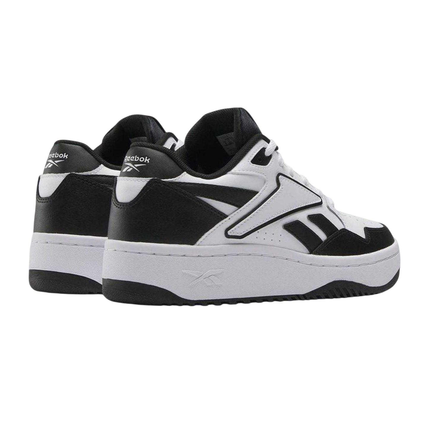 White-Black - Back - Reebok Womens-Ladies Chill Leather Trainers