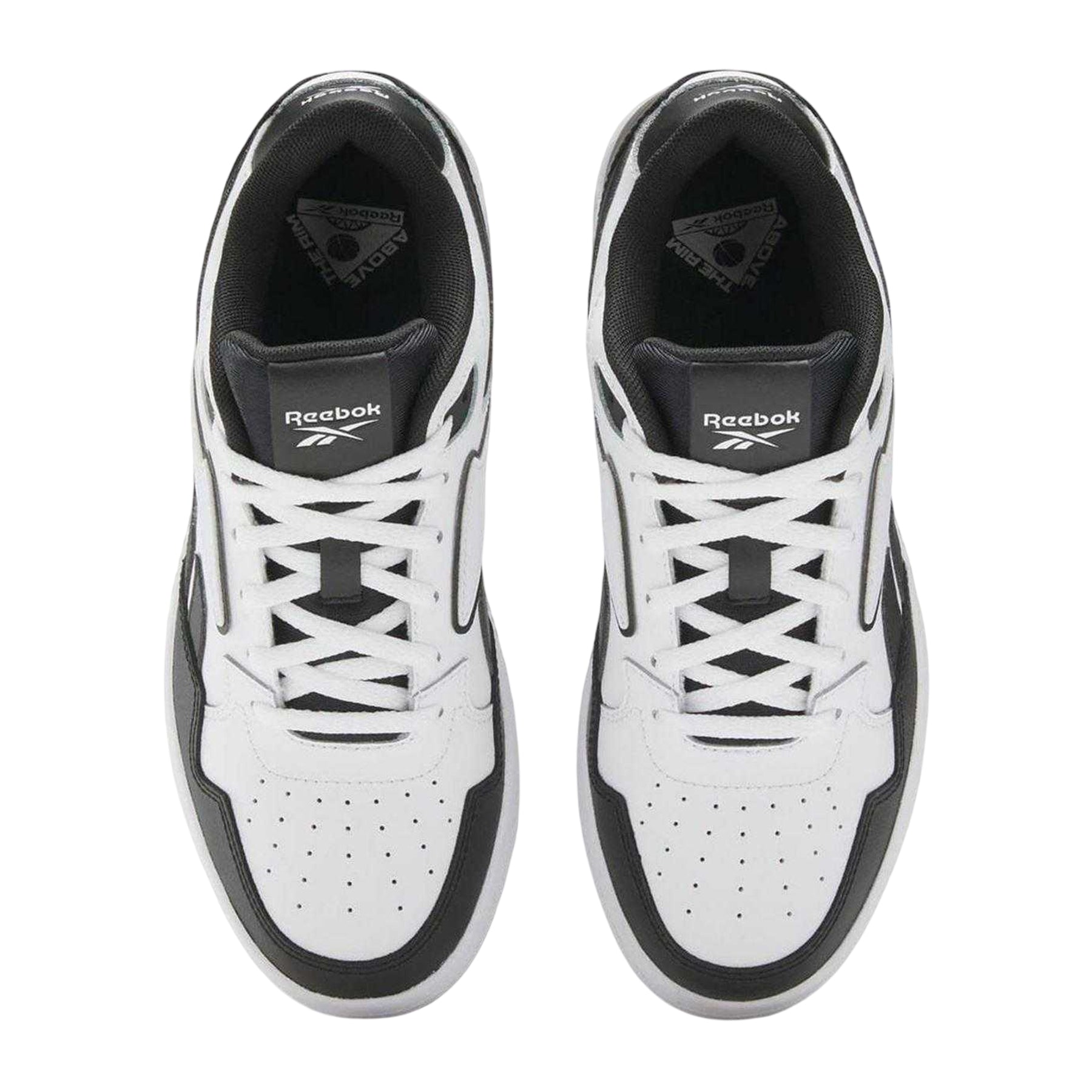 White-Black - Side - Reebok Womens-Ladies Chill Leather Trainers