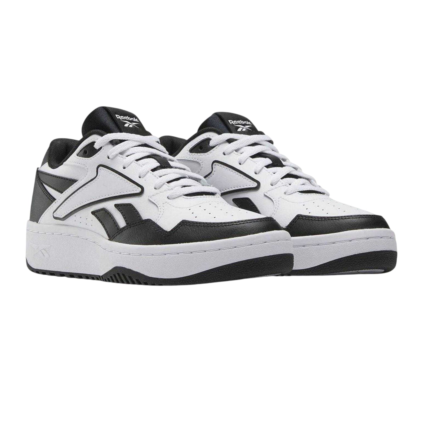 White-Black - Pack Shot - Reebok Womens-Ladies Chill Leather Trainers