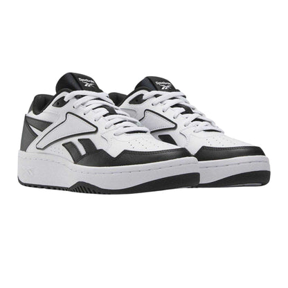 White-Black - Pack Shot - Reebok Womens-Ladies Chill Leather Trainers