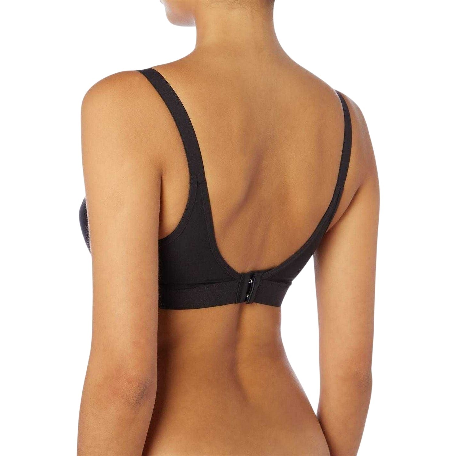 Black - Back - Triumph Womens-Ladies Wellness Plain Bra