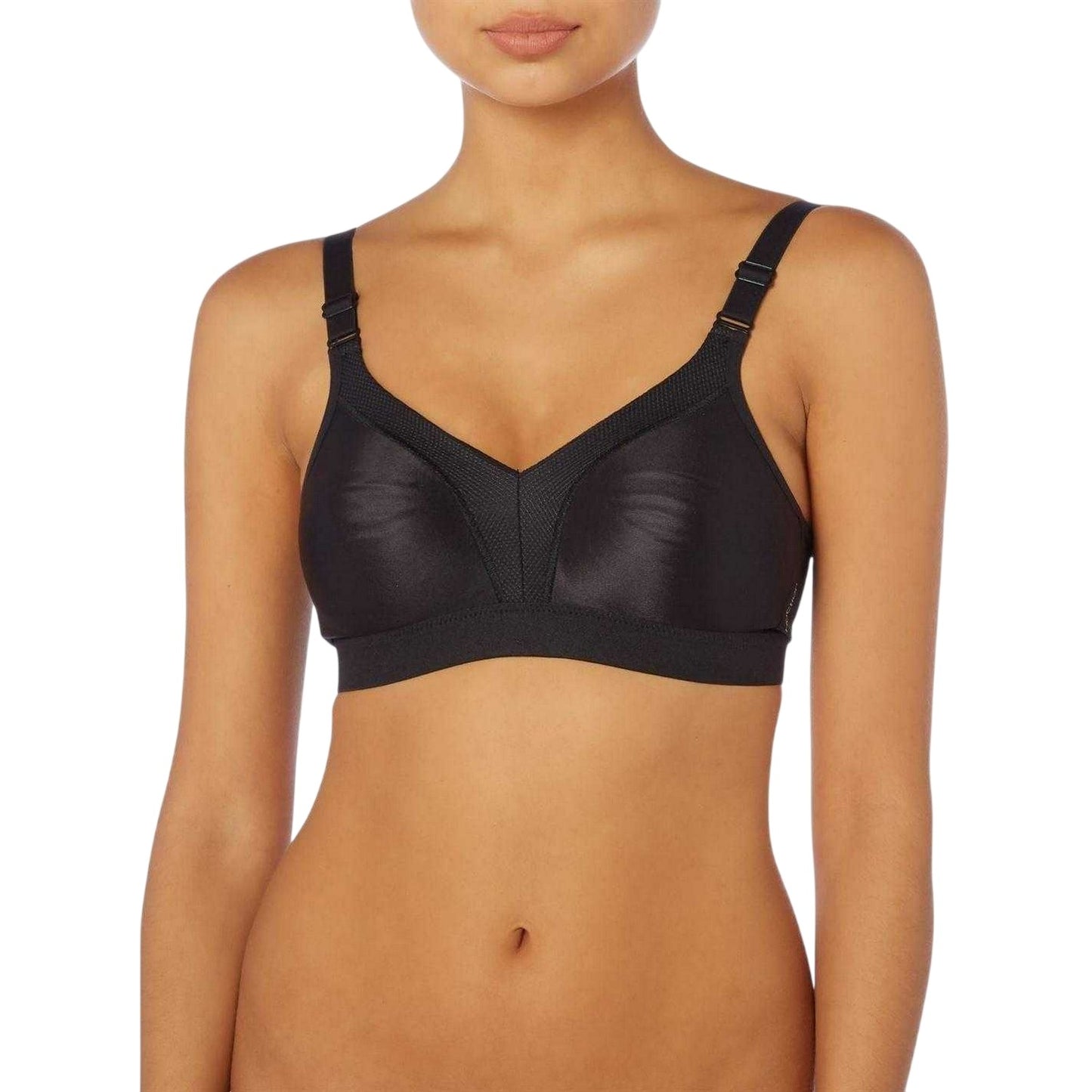 Black - Side - Triumph Womens-Ladies Wellness Plain Bra