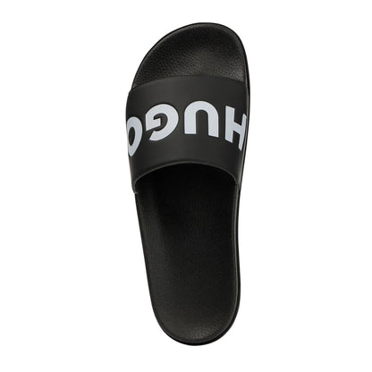Black - Back - Hugo Unisex Adult Match Sliders