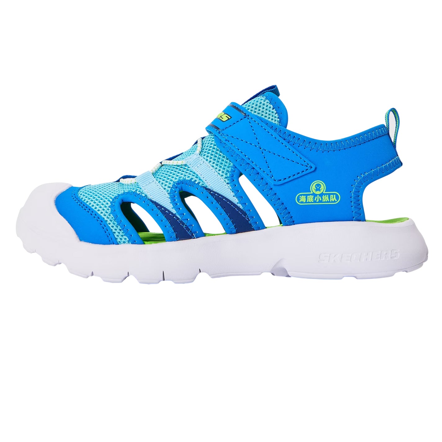 Blue - Back - Skechers Childrens-Kids Octonauts Sandals
