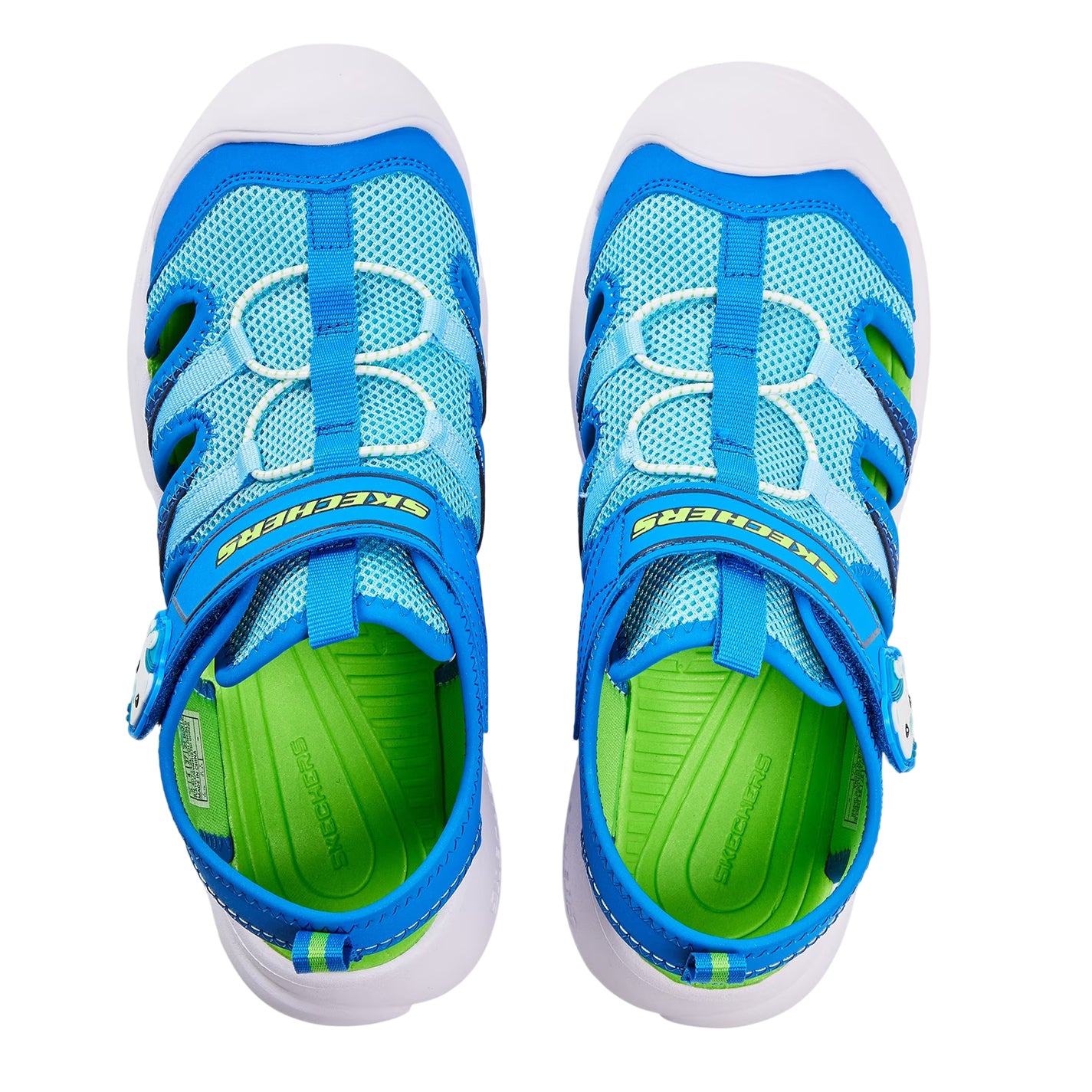 Blue - Side - Skechers Childrens-Kids Octonauts Sandals
