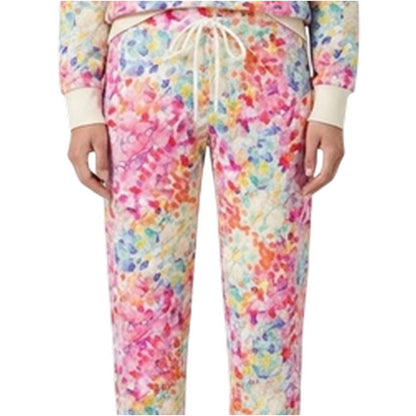 Multicoloured - Side - PJ Salvage Womens-Ladies Watercolour Jogging Bottoms