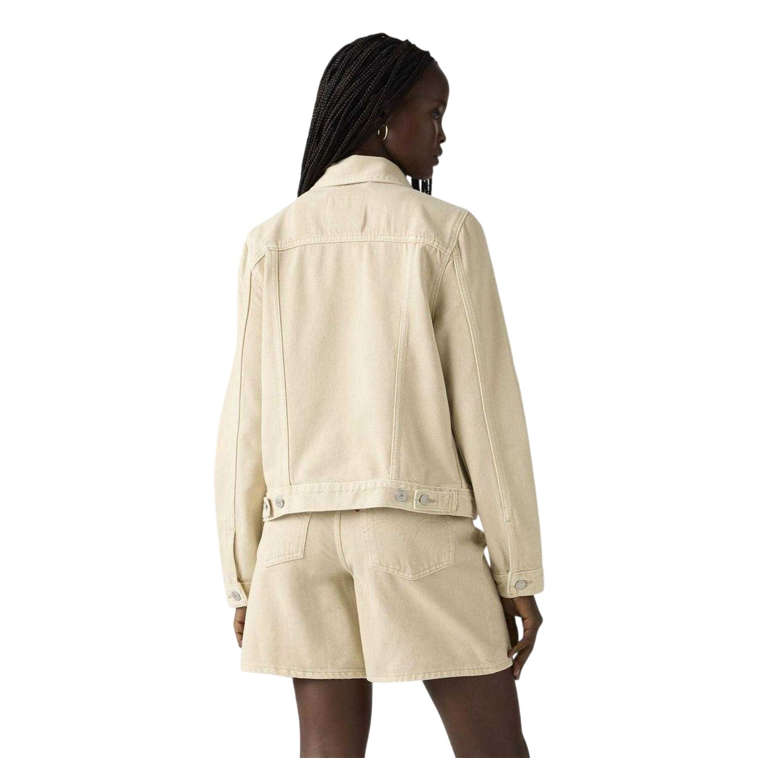 Beige - Lifestyle - Levis Womens-Ladies Denim Trucker Jacket