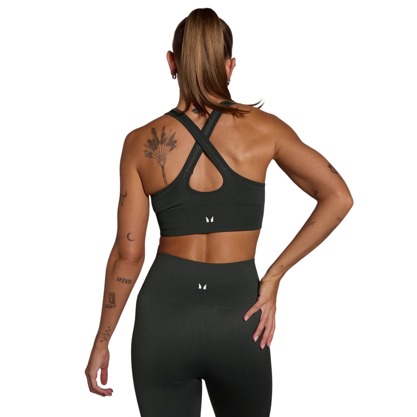 Dark Shadow - Back - MyProtein Womens-Ladies Seamless Sports Bra