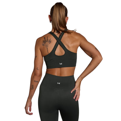 Dark Shadow - Back - MyProtein Womens-Ladies Seamless Sports Bra