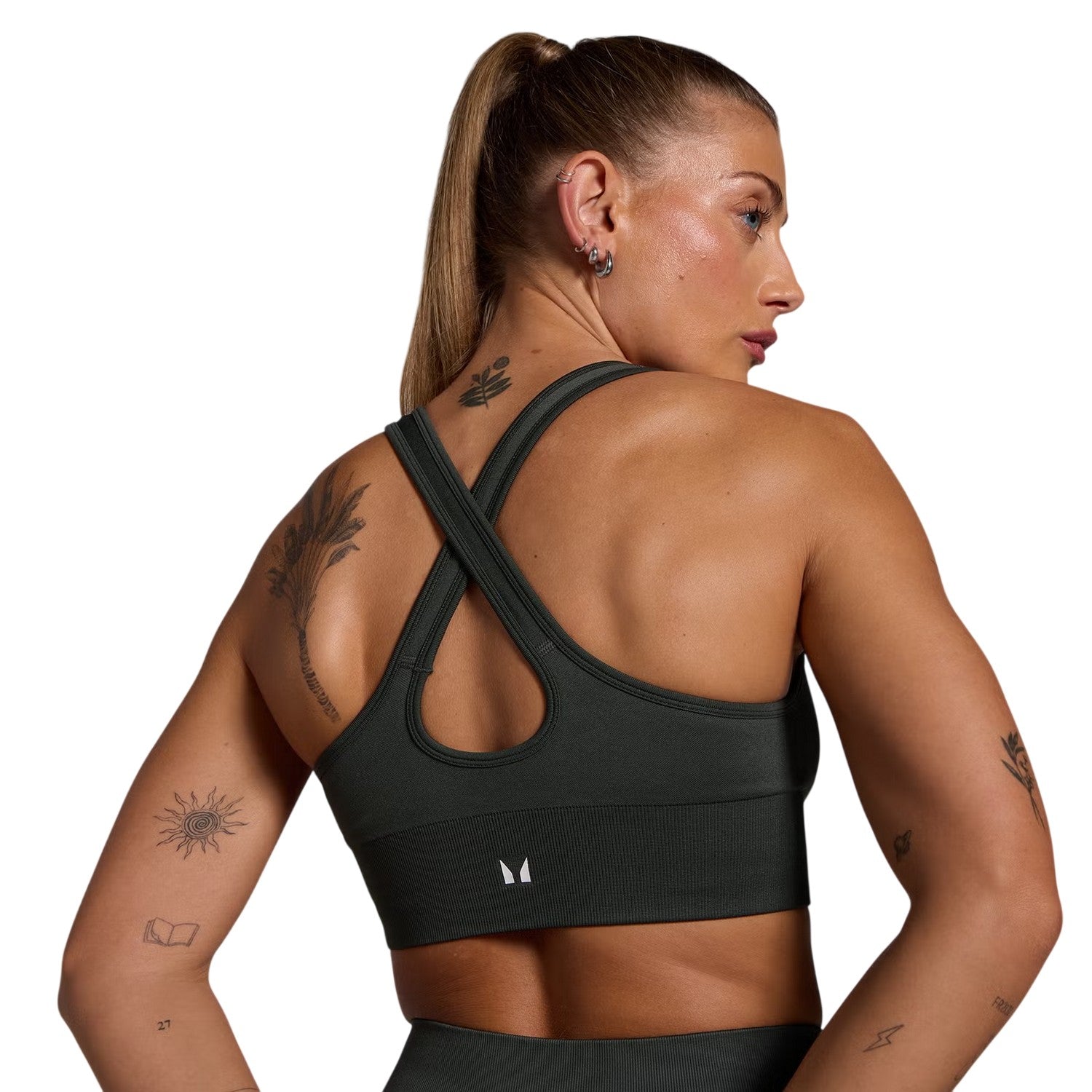 Dark Shadow - Side - MyProtein Womens-Ladies Seamless Sports Bra