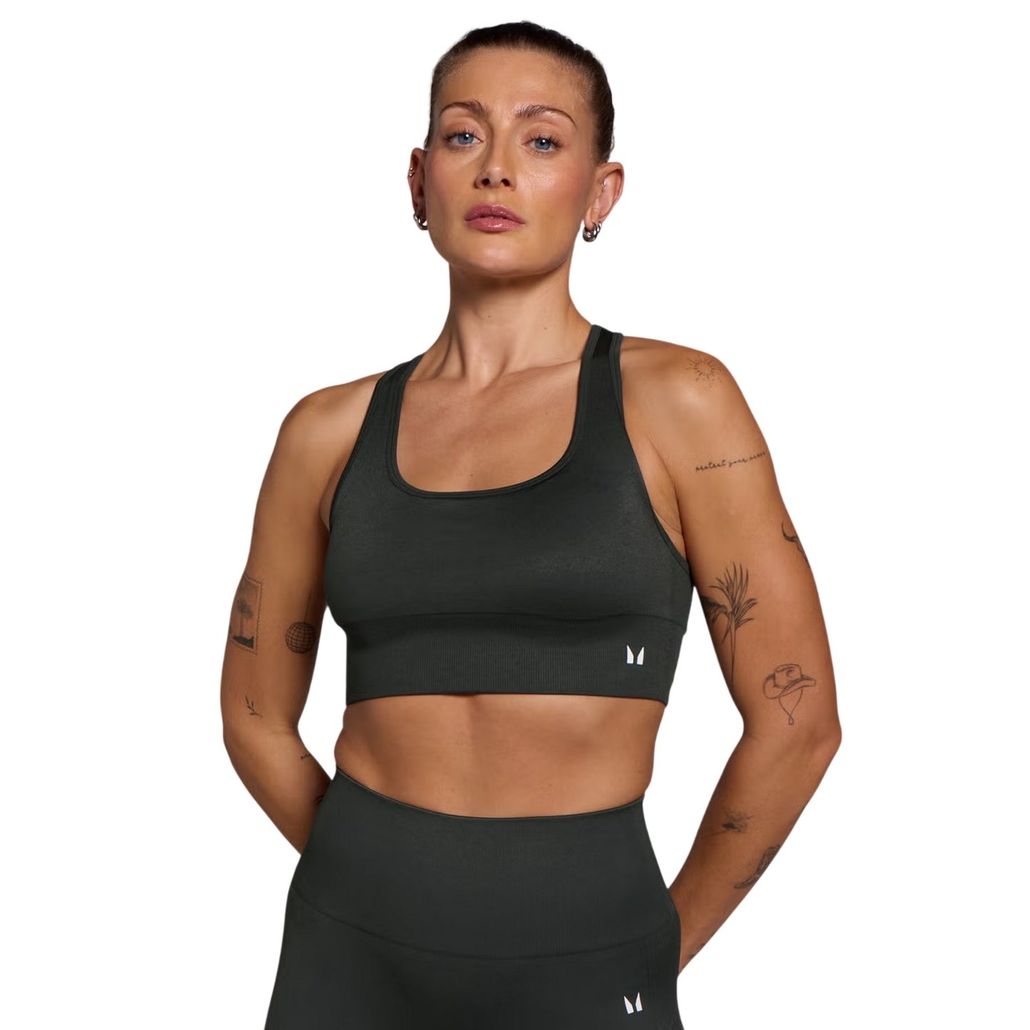 Dark Shadow - Front - MyProtein Womens-Ladies Seamless Sports Bra