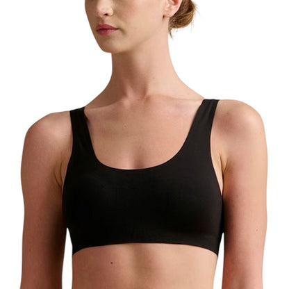 Black - Side - Wolford Womens-Ladies Structured Scoop Neck Bralette