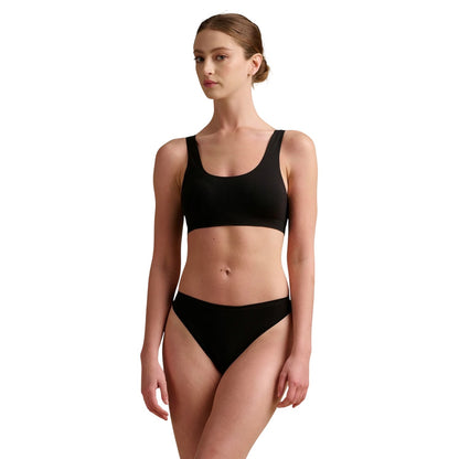 Black - Pack Shot - Wolford Womens-Ladies Structured Scoop Neck Bralette