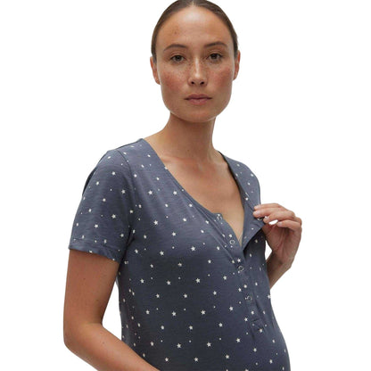 Stormy Weather - Lifestyle - Mamalicious Womens-Ladies Stars Jersey Maternity Nightdress