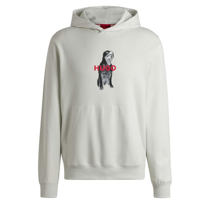 Natural - Front - Hugo Mens Dartchon Hoodie