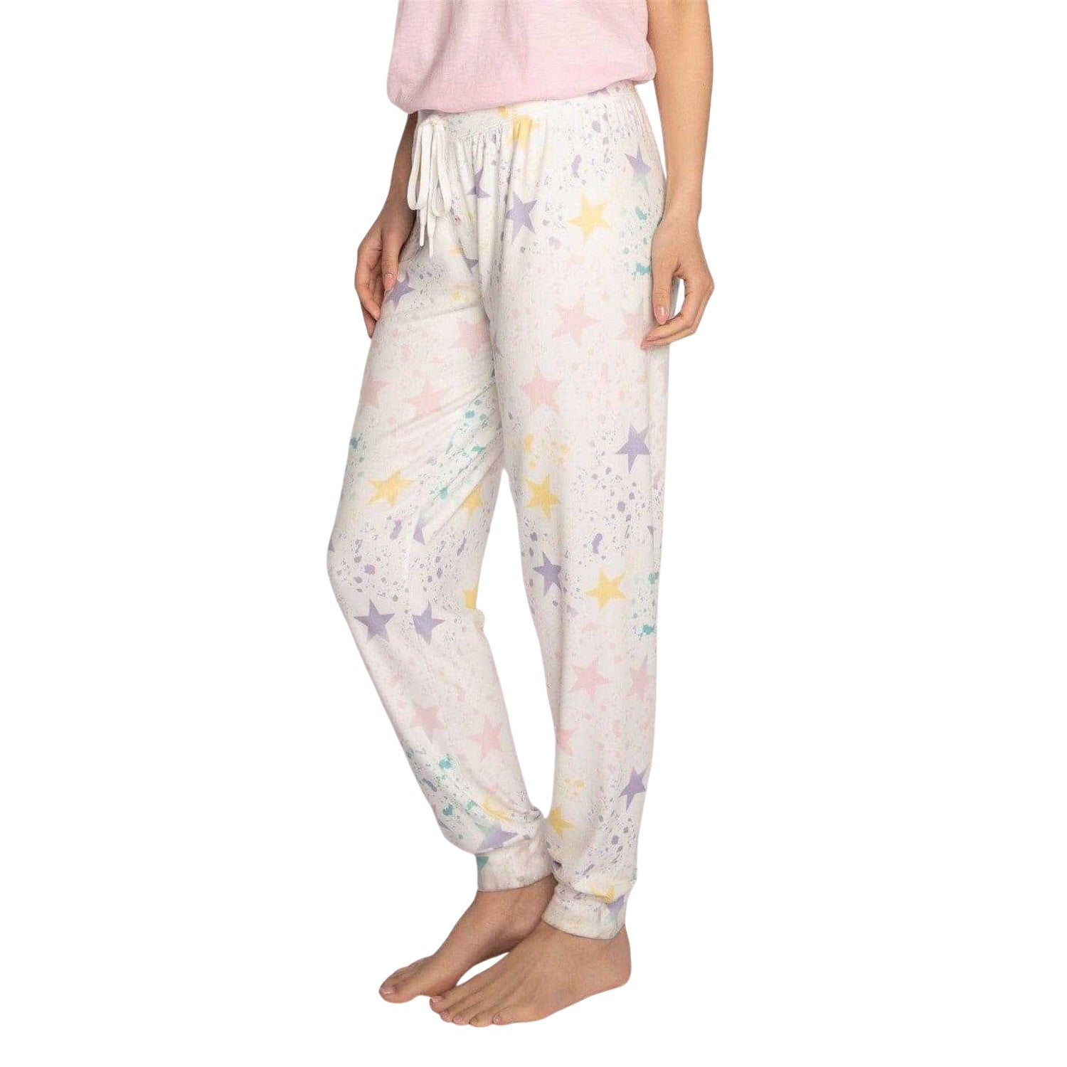 Off White - Lifestyle - PJ Salvage Womens-Ladies Star Print Lounge Pants