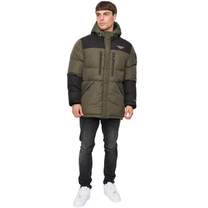 Green - Lifestyle - Crosshatch Mens Polyester Puffer Jacket