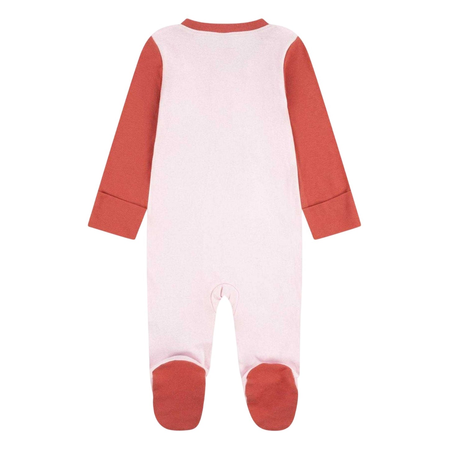 Pink Foam - Back - Nike Baby Girls Full Foot Long-Sleeved Sleepsuit