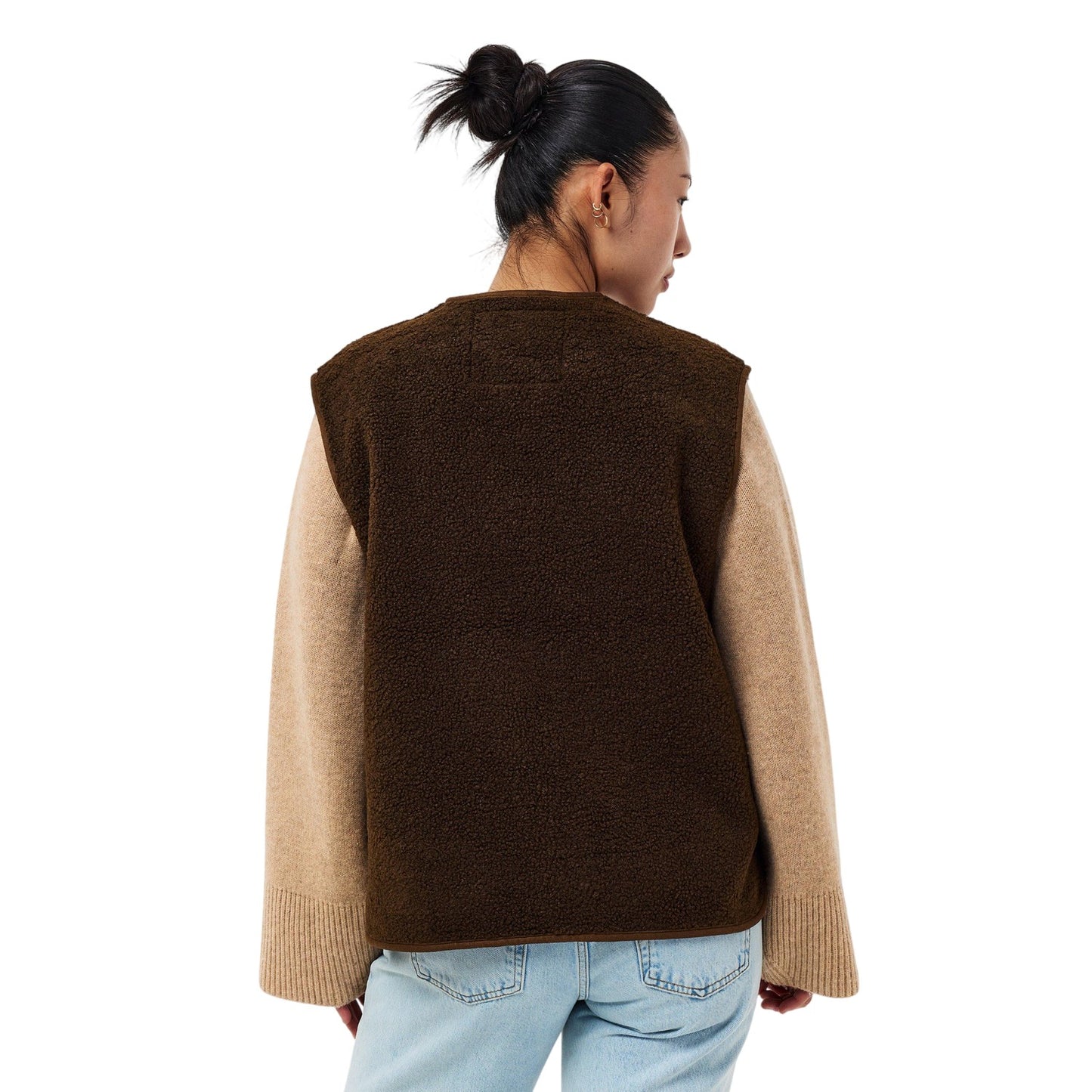 Chocolate - Lifestyle - Threadbare Womens-Ladies Itoje Borg Gilet