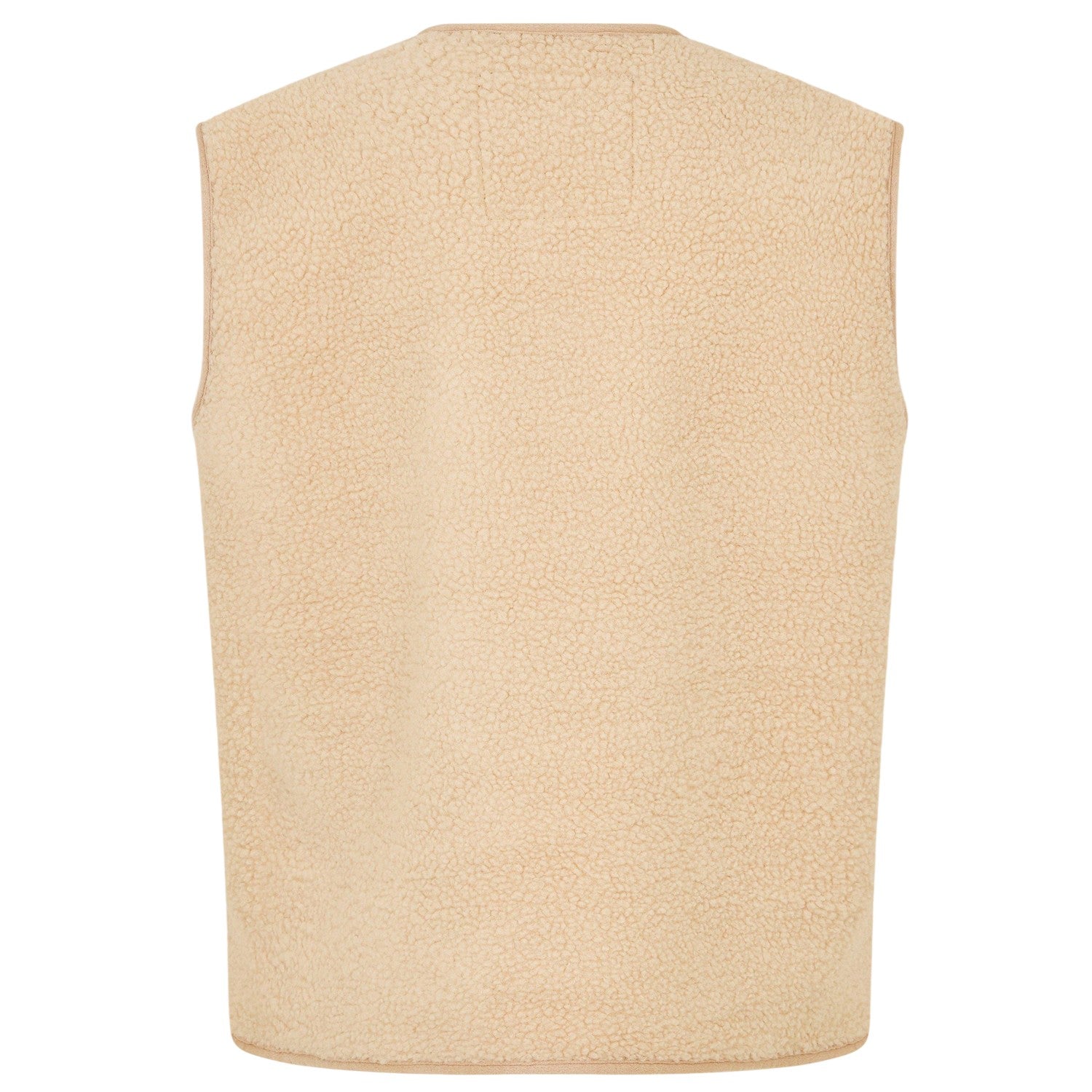 Ecru - Back - Threadbare Womens-Ladies Itoje Borg Gilet