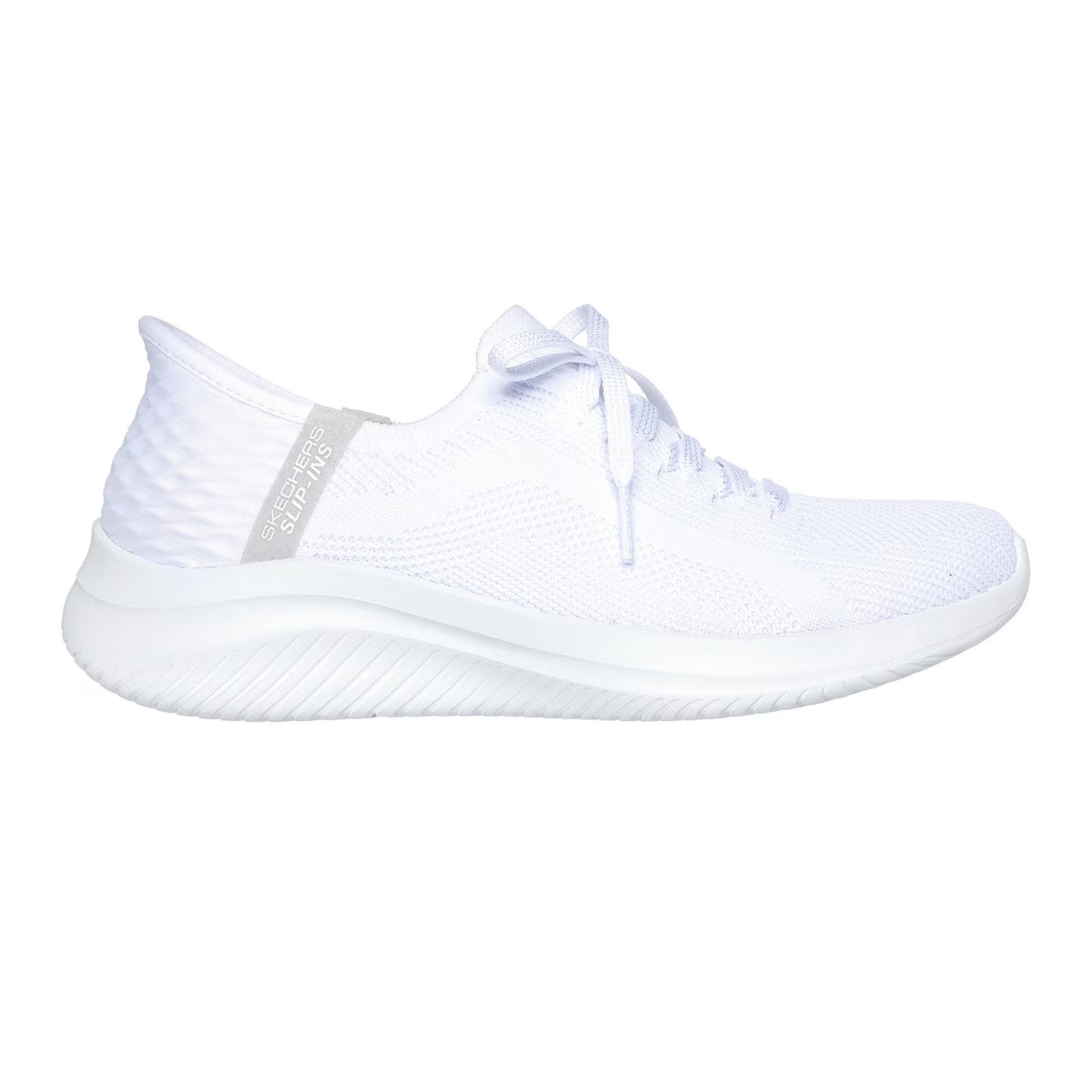 White-Light Grey - Front - Skechers Womens-Ladies Ultra Flex 3.0 Arch Fit Shoes