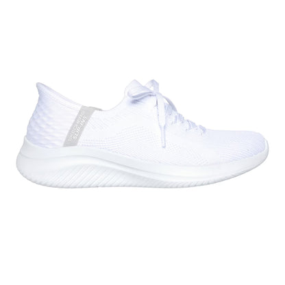 White-Light Grey - Front - Skechers Womens-Ladies Ultra Flex 3.0 Arch Fit Shoes