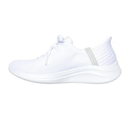 White-Light Grey - Back - Skechers Womens-Ladies Ultra Flex 3.0 Arch Fit Shoes