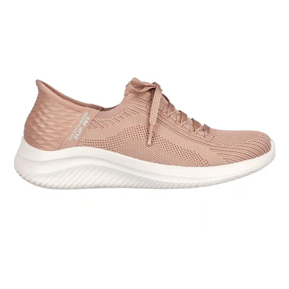 Mauve-Pink - Front - Skechers Womens-Ladies Ultra Flex 3.0 Arch Fit Shoes
