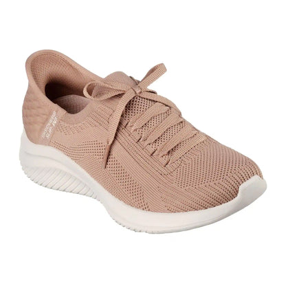 Mauve-Pink - Back - Skechers Womens-Ladies Ultra Flex 3.0 Arch Fit Shoes