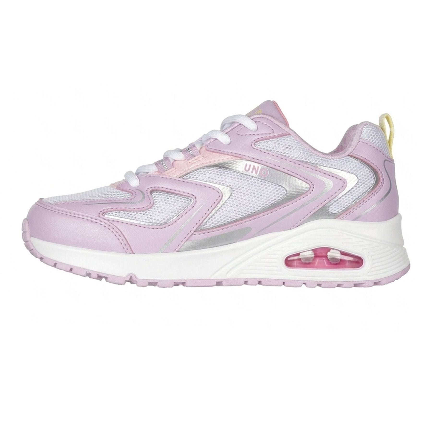 Lavender-Pink - Back - Skechers Girls Uno Classic Trainers