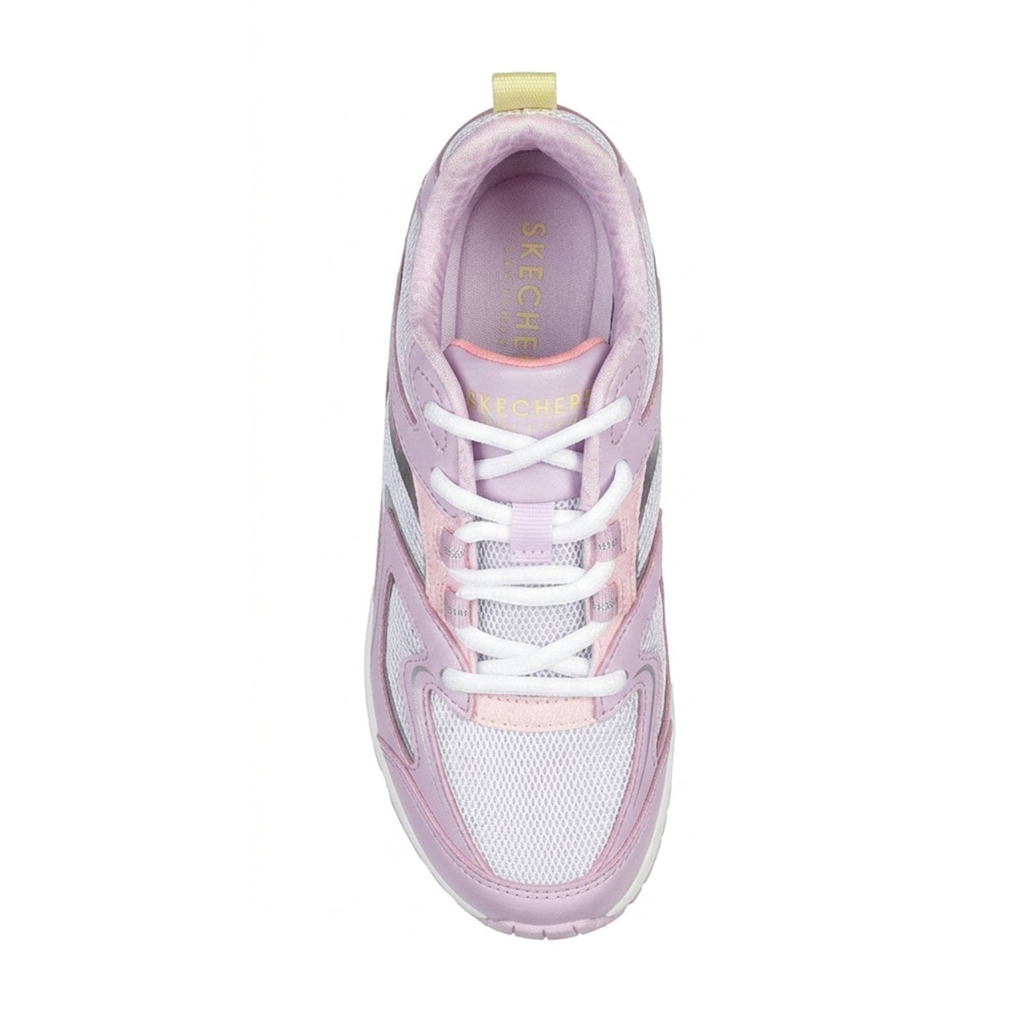 Lavender-Pink - Side - Skechers Girls Uno Classic Trainers
