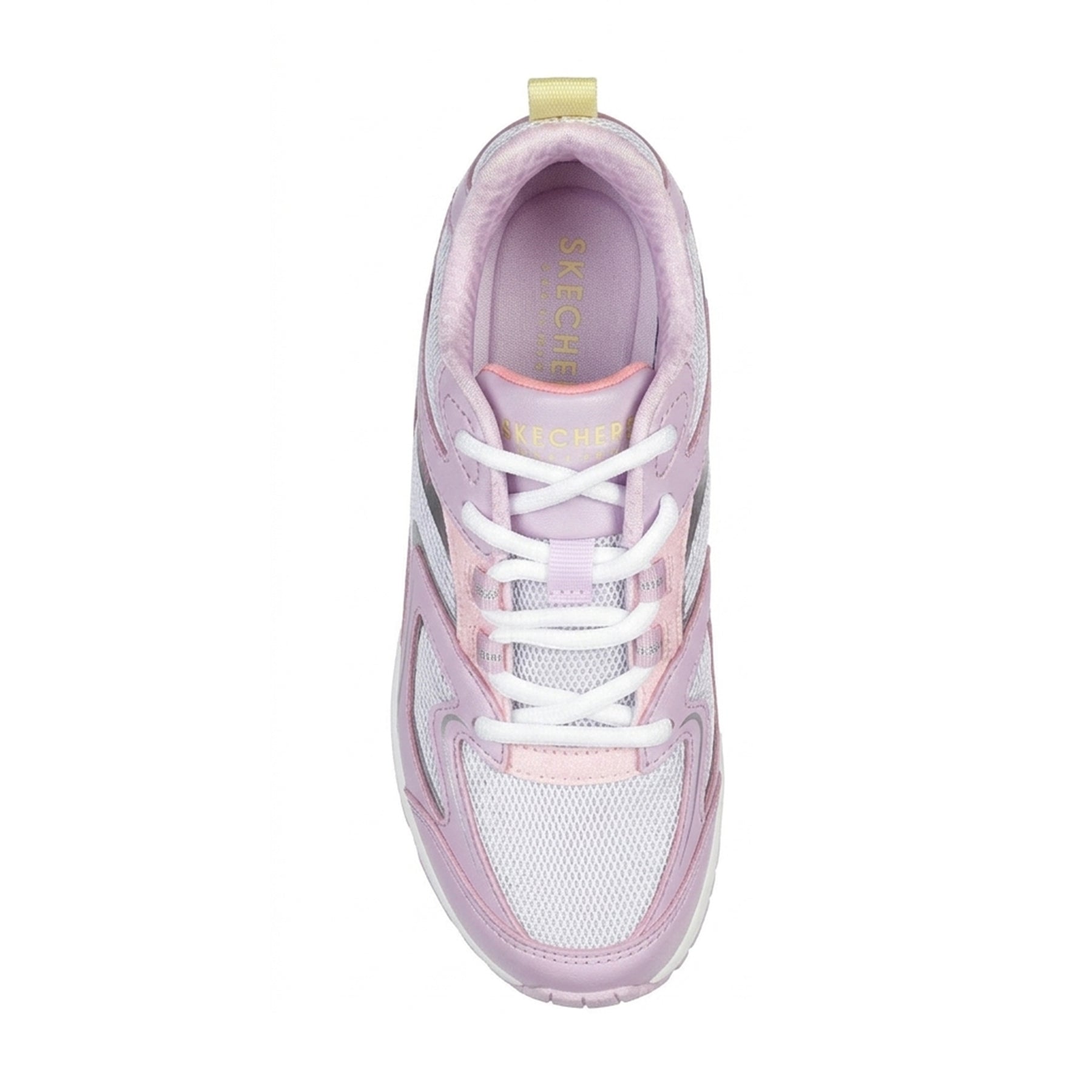 Lavender-Pink - Side - Skechers Girls Uno Classic Trainers