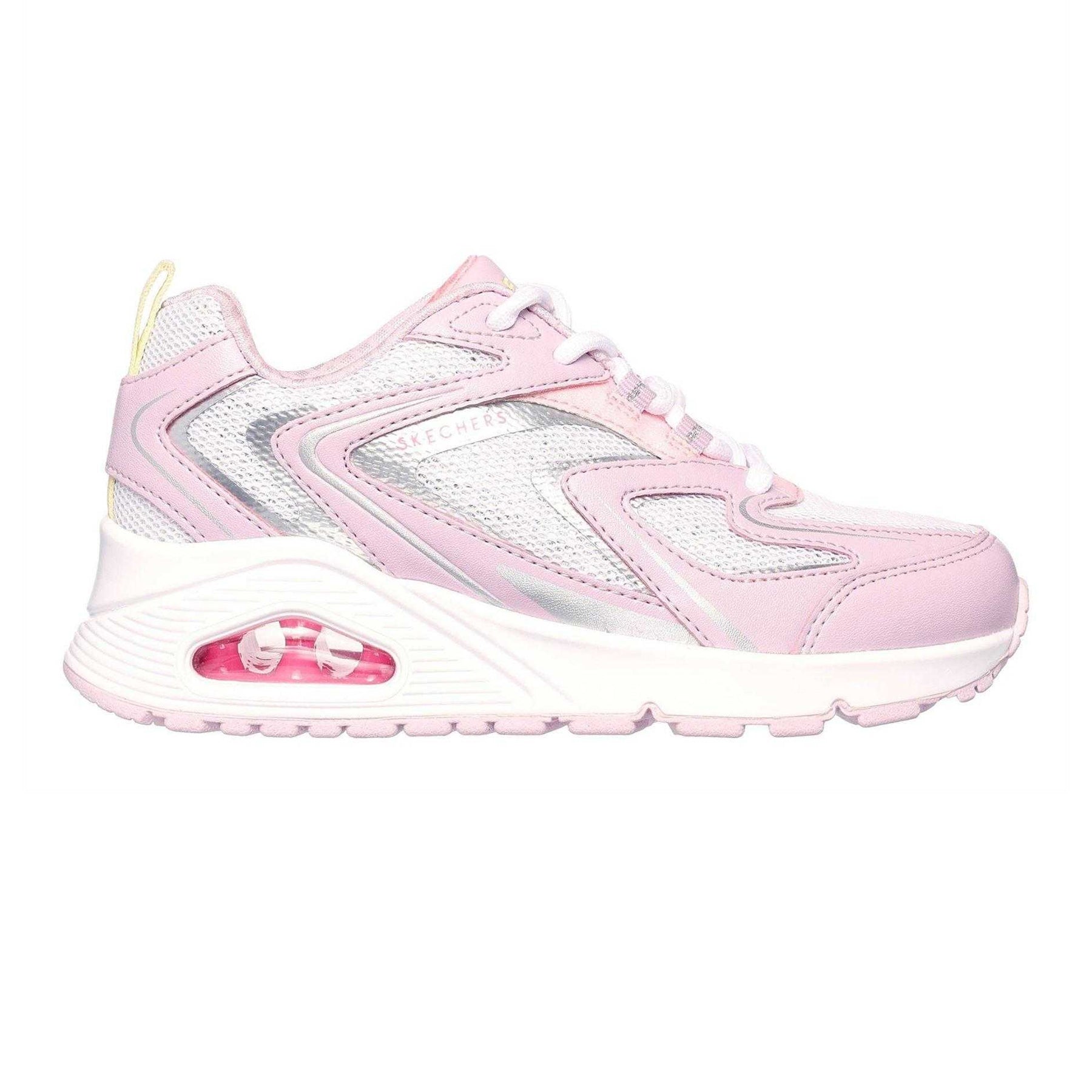 Lavender-Pink - Front - Skechers Girls Uno Classic Trainers
