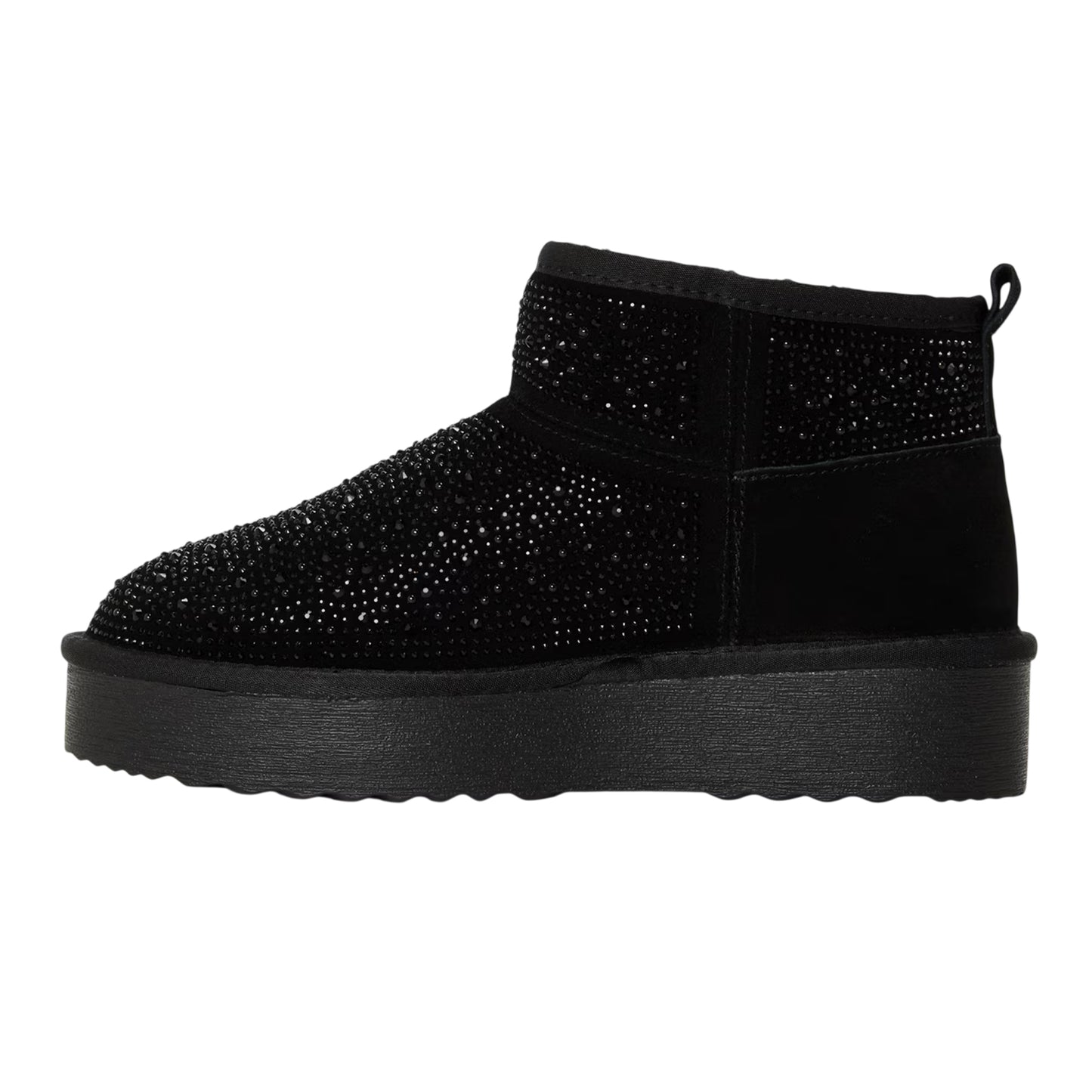 Black - Back - Steve Madden Womens-Ladies Clydes Suede Platform Boots