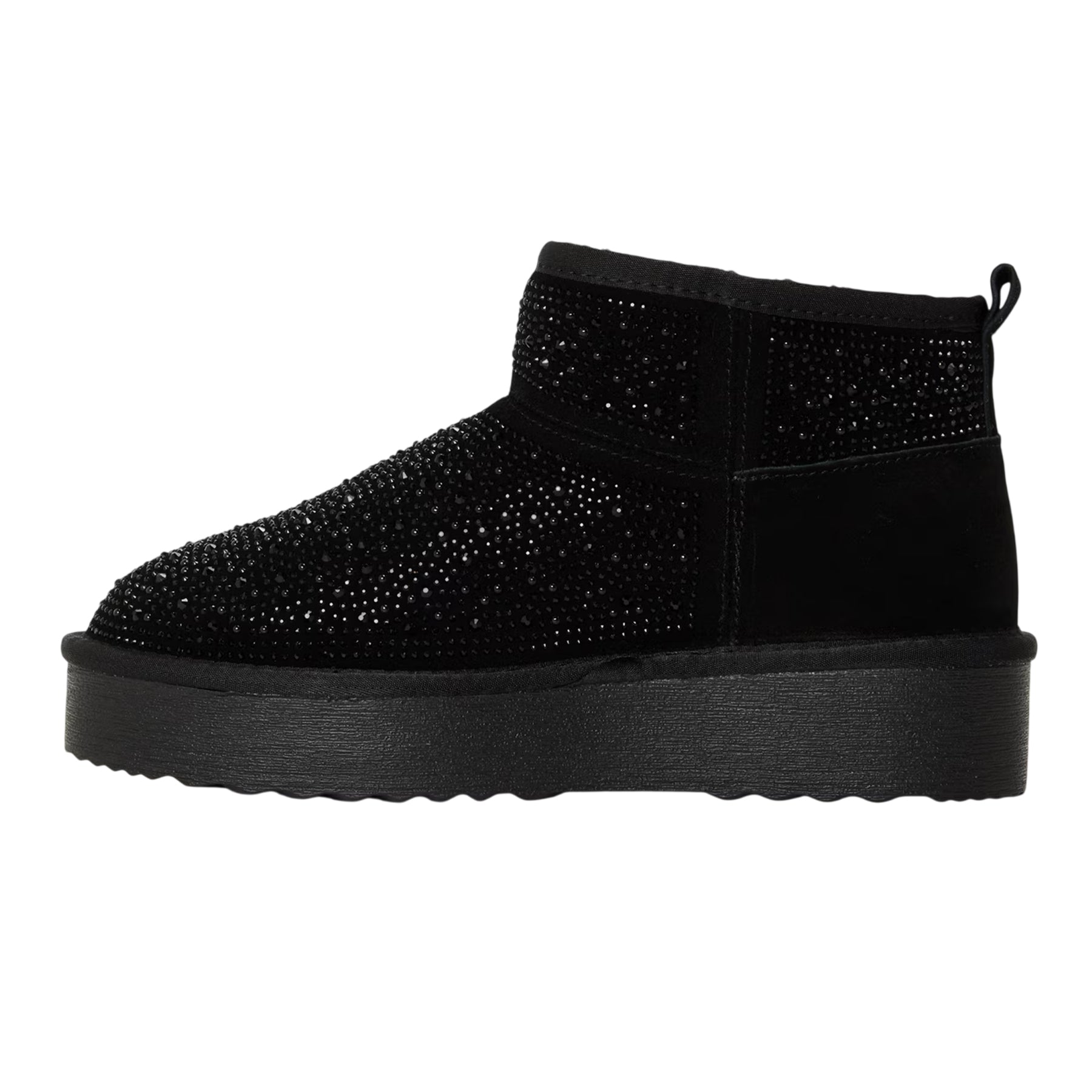 Black - Back - Steve Madden Womens-Ladies Clydes Suede Platform Boots