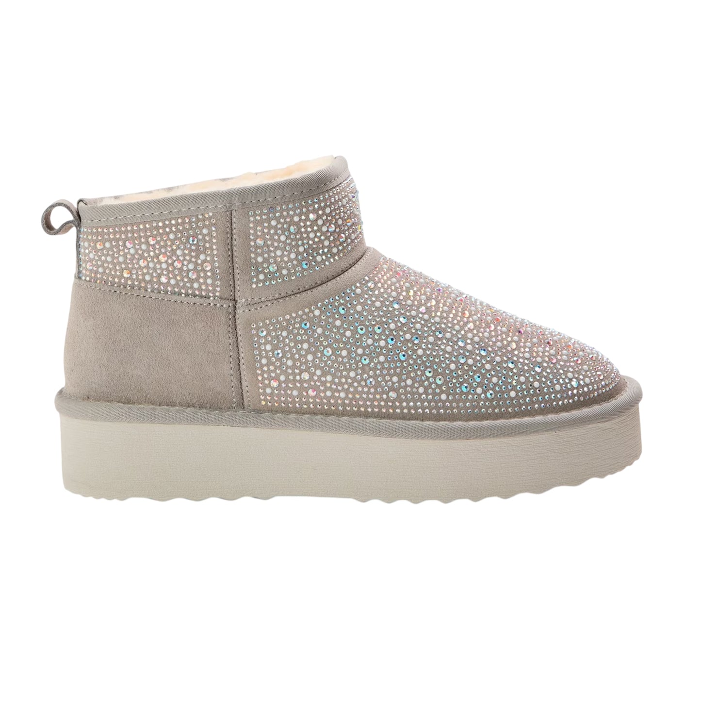 Grey Sage - Front - Steve Madden Womens-Ladies Clydes Suede Platform Boots