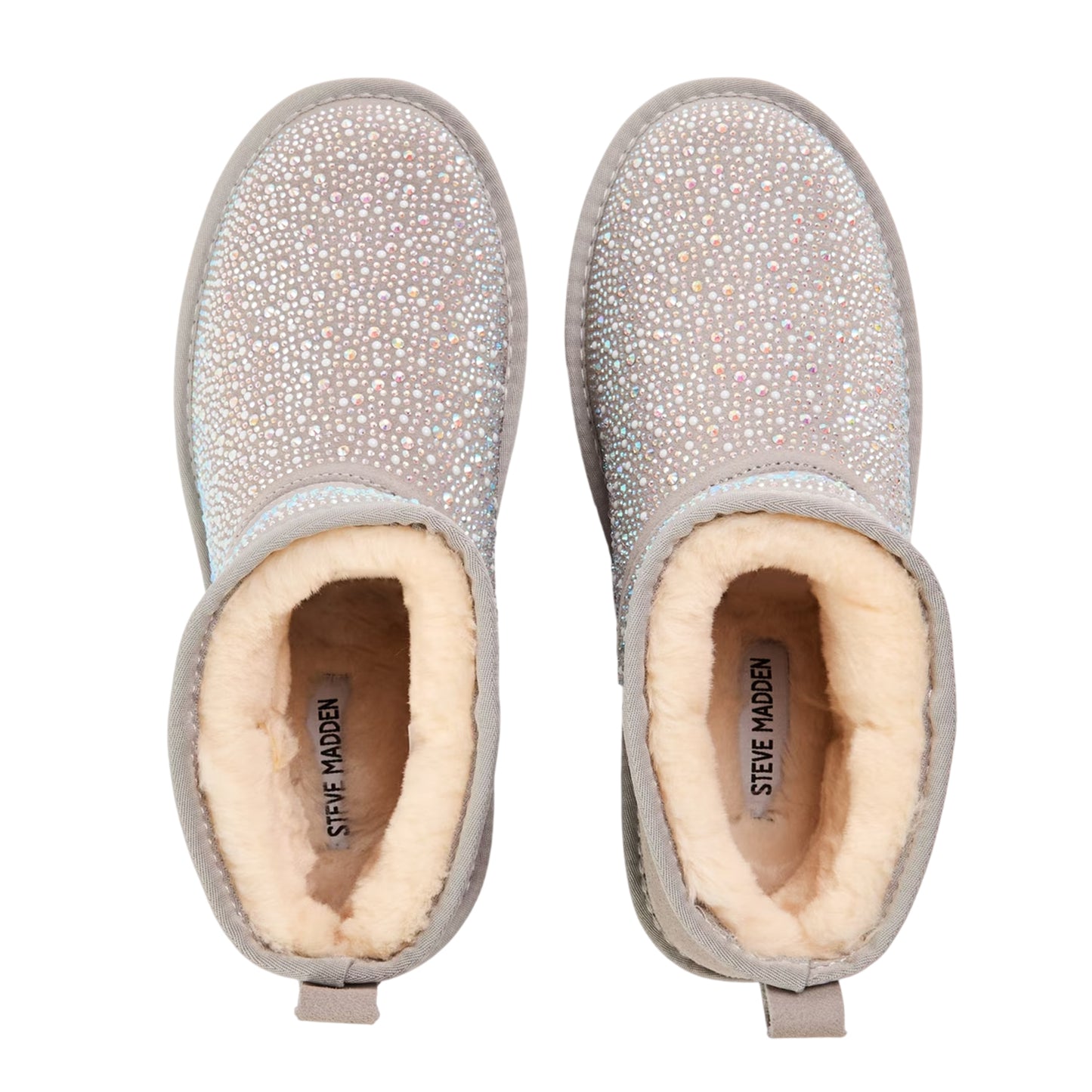 Grey Sage - Side - Steve Madden Womens-Ladies Clydes Suede Platform Boots